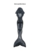 Mermaid Surfboard Nose Guard - Black - MermaidNG-BLK2