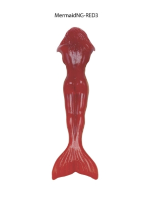 Mermaid Surfboard Nose Guard - Red surfboard accessories, noseguard, surfboard noseguards, mermaid noseguards, shred head noseguard,