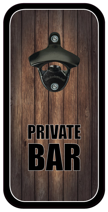 Private Bar Bottle Opener  Bottle, Bottle Opener, Beer, Soda, Magenetic Bottle Opener, Popncaps, Wicked Eye, Beer Pong, Beer Bong, American Made