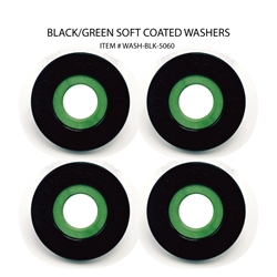 Washers ( Set of 4 Black & Green )  