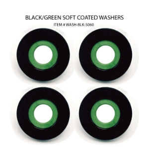 Washers ( Set of 4 Black & Green )  