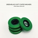 Washers ( Set of 4 Green & Black )  - Wash-Grn-5050