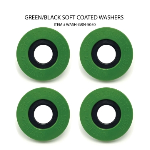 Washers ( Set of 4 Green & Black )  