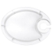 Snack Tray & Wine Glass Holder ( set of 4 )   - SnackTrayOval001